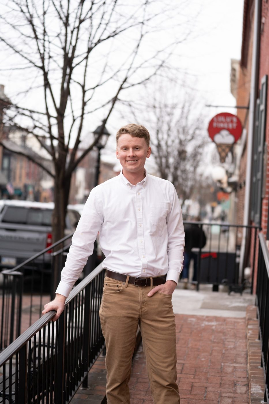 Jake Grim on Baltimore Street in Gettysburg